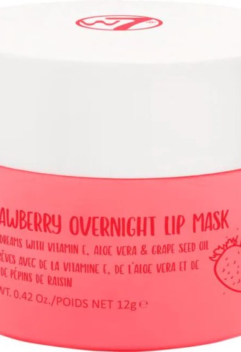 W7 Sweet Dreams Overnight Lip Mask Strawberry 2 stuks voor € 5