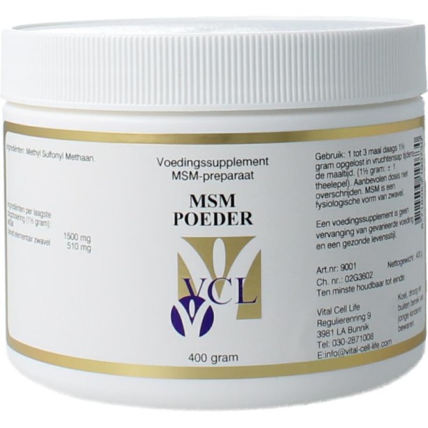 Vital Cell Life MSM poeder (400 Gram)