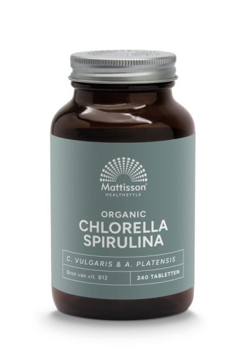Mattisson Organic chlorella spirulina 500mg bio (240 Tabletten)