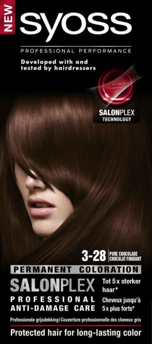 Syoss Color baseline 3-28 pure chocolade haarverf (1 Set)