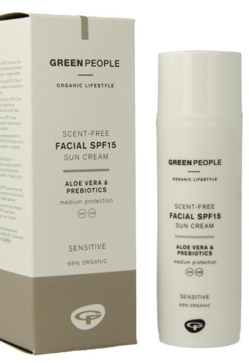 Green People Suncream face scent free SPF15 (50 Milliliter)