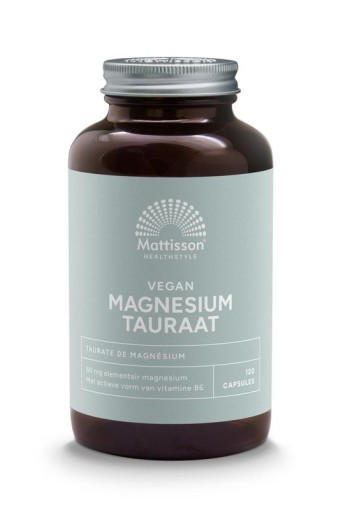 Mattisson Magnesium tauraat met p-5-p (120 Vegetarische capsules)