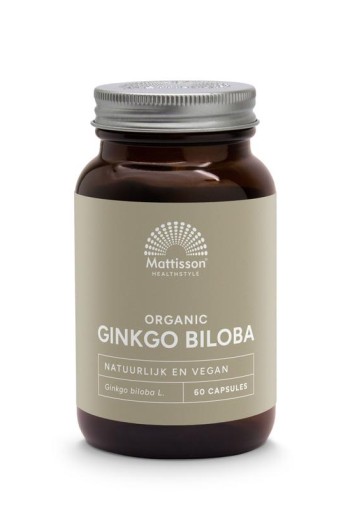 Mattisson Ginkgo biloba bio (60 Vegetarische capsules)