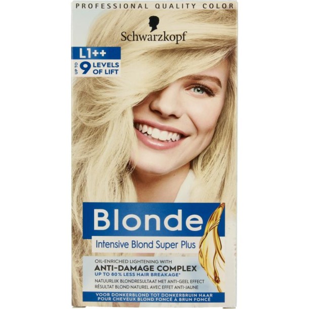 Schwarzkopf Blonde haarverf intensive bond super plus L1++ 1 Set