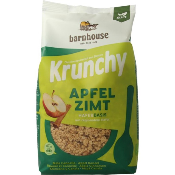 Barnhouse Krunchy appel kaneel bio (375 Gram)