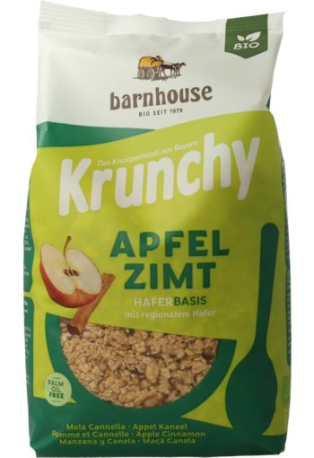 Barnhouse Krunchy appel kaneel bio (375 Gram)