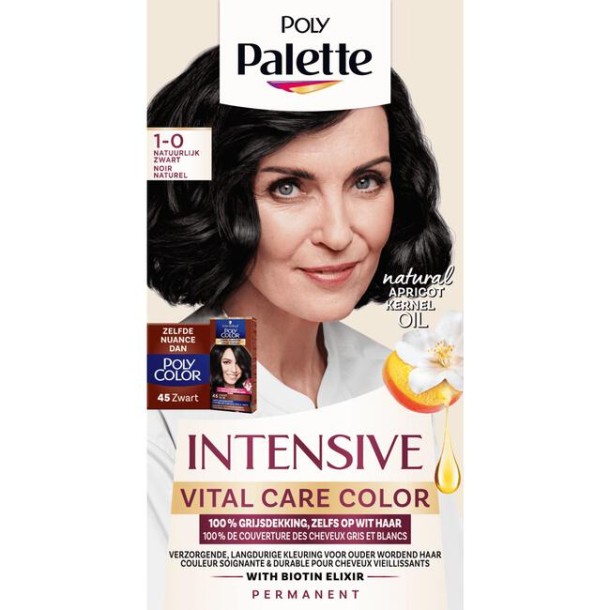 Poly Palette Vital Care Color 1-0 Naturel zwart