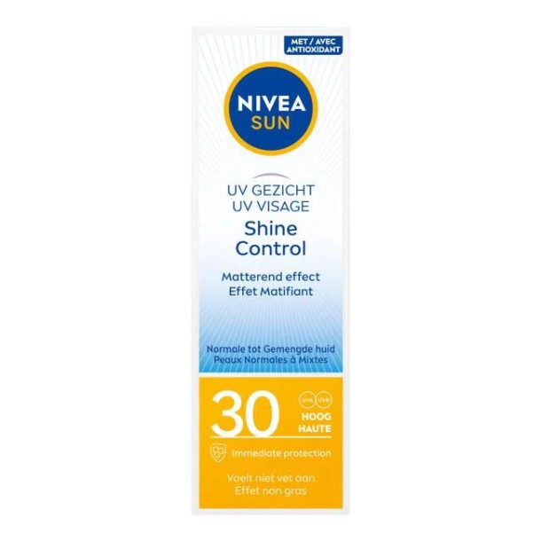 NIVEA SUN Gezichtszonnecrème Shine Control SPF 30 50 ML