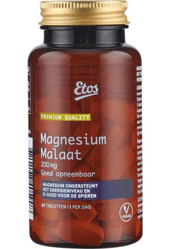 Etos Premium Magnesium Malaat 200mg 60 stuks
