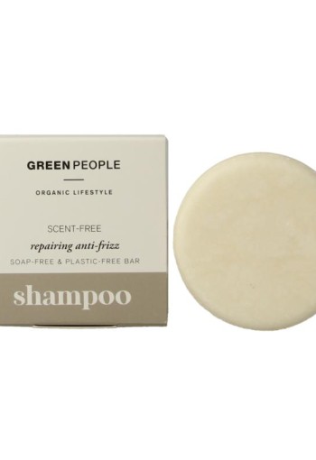Green People Shampoo bar scent free repairing anti frizz (50 Gram)