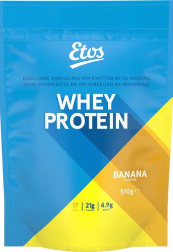 Etos Whey Protein Eiwitpoeder Banana 510 GR