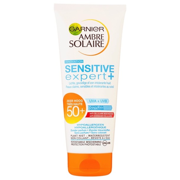 Garnier Ambre Solaire Sensitive Expert Zonnemelk SPF 50+ 200 ml