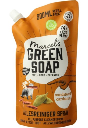 Marcel's GR Soap Allesreiniger spray sandelhout & kardemom navullin (500 Milliliter)