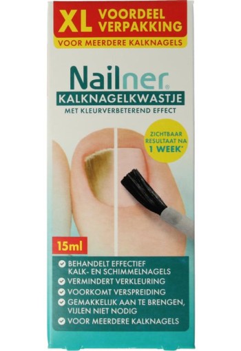 Nailner Kalknagelkwast 2-in-1 XL (15 Milliliter)