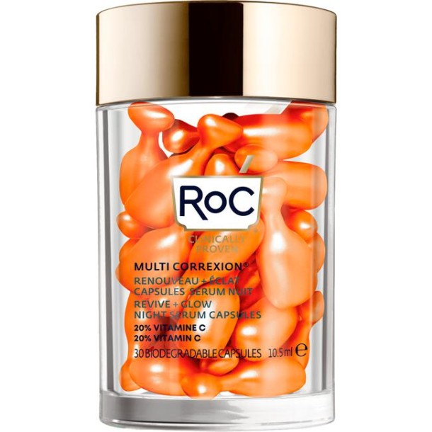 RoC Multi-Correxion Revive & Glow Vitamin C Night Serum 30 capsules