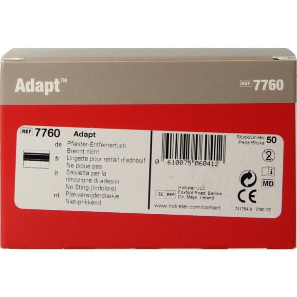 Hollister Removedoekjes adapt (50 Stuks)