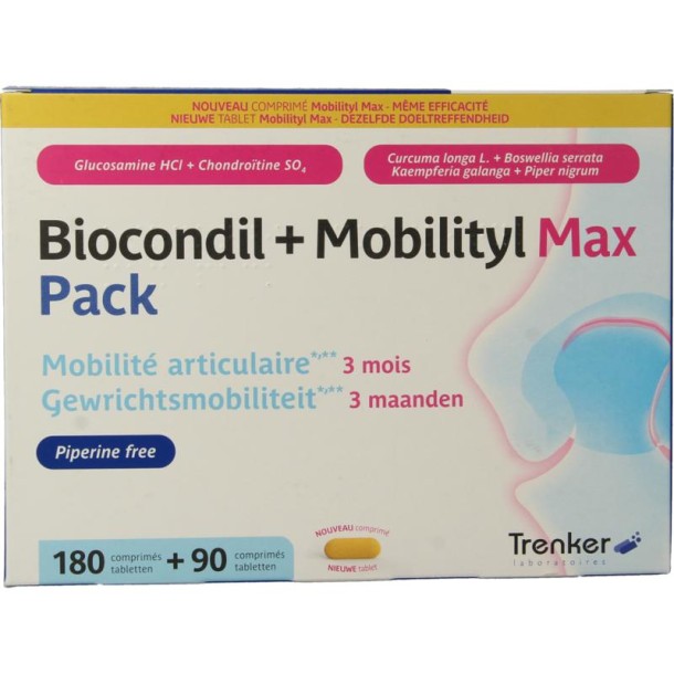 Trenker Duopack biocondil + mobility 180+90 tabletten (270 Tabletten)