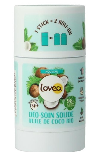 Lovea Solid deo care coconut oil organic (50 Gram)
