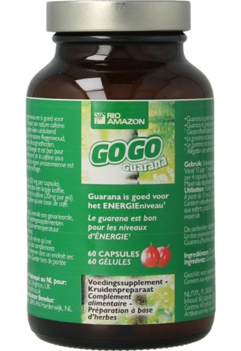 Rio Amazon Gogo guarana (60 Vegetarische capsules)