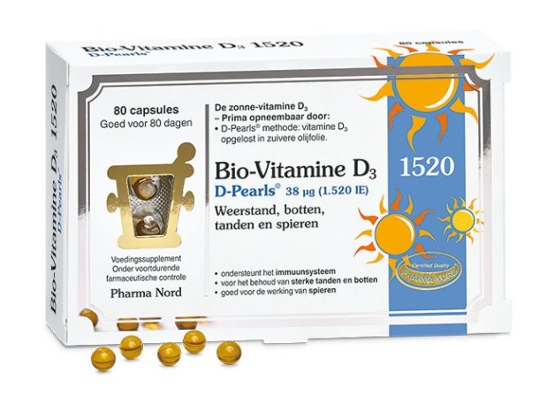 Pharma Nord Bio vitamine D3 38mcg (80 Capsules)
