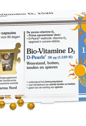 Pharma Nord Bio vitamine D3 38mcg (80 Capsules)