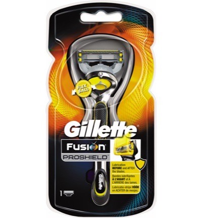 Gillette Fusion Proshield Geel Met 1 Mesje Ex