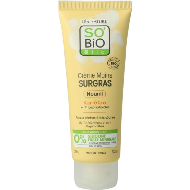 So Bio Etic Handcream shea butter (75 Milliliter)