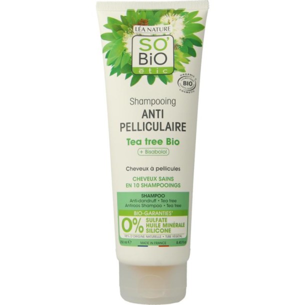 So Bio Etic Shampoo anti roos tea tree (250 Milliliter)
