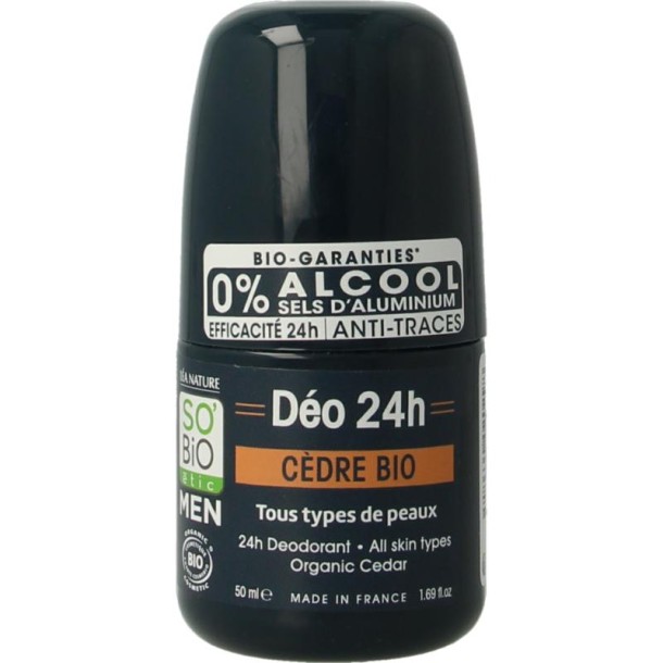 So Bio Etic Deo for men 3 in 1 cedar (50 Milliliter)