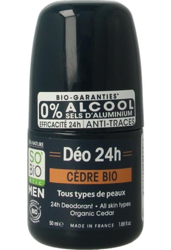 So Bio Etic Deo for men 3 in 1 cedar (50 Milliliter)