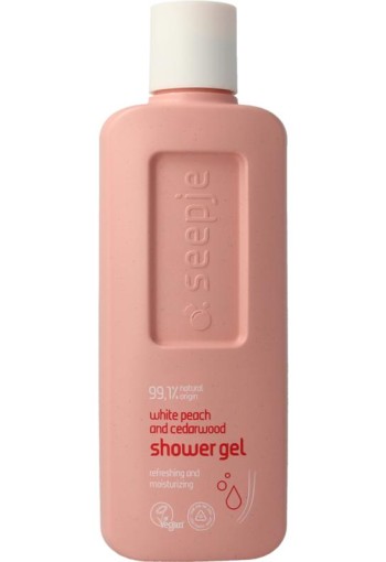 Seepje Showergel white peach and cedarwood (300 Milliliter)