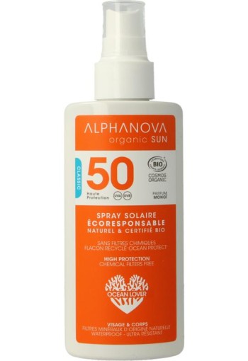 Alphanova Sun Sun spray SPF50 bio (125 Gram)