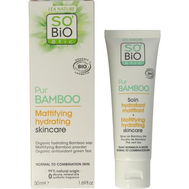 So Bio Etic Bamboo mattifying hydrating cream (50 Milliliter)