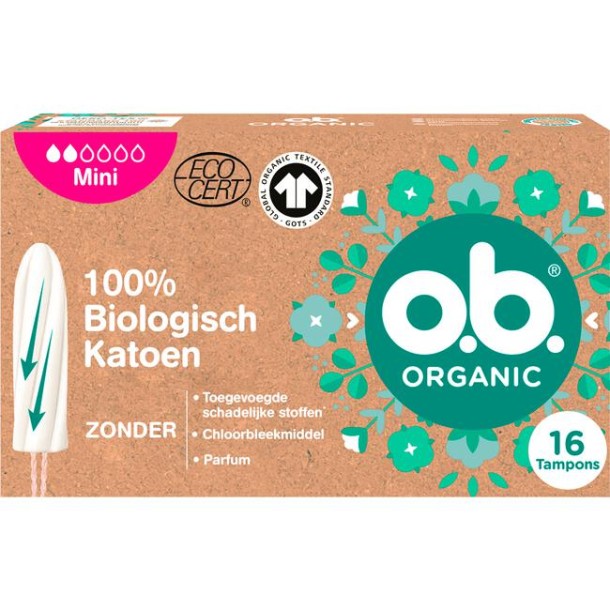 OB Organic Mini Tampons 16 stuks