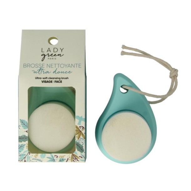Lady Green Ultra soft cleansing brush for face (1 Stuks)