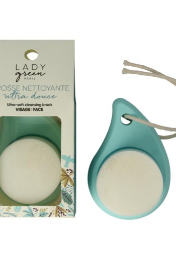 Lady Green Ultra soft cleansing brush for face (1 Stuks)