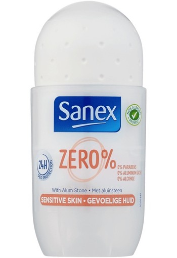 Sanex Zero% Anti-Transpirant Roller Gevoelige Huid 50 ml stick