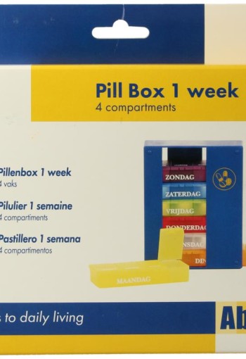 Able 2 Pillenbox 1 week 4 vaks NL (1 Stuks)