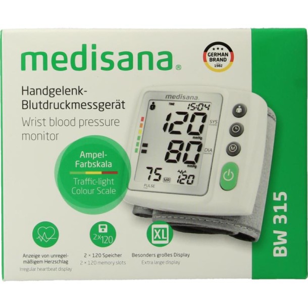 Medisana Bloeddrukmeter BW315 pols (1 Stuks)