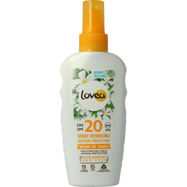 Lovea Moisturizing spray medium protection SPF20 (150 Milliliter)