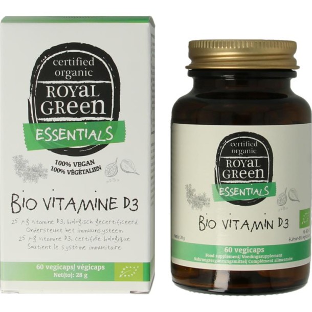 Royal Green Vitamine D3 bio (60 Vegetarische capsules)