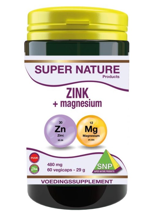 SNP Zink + magnesium puur (60 Capsules)
