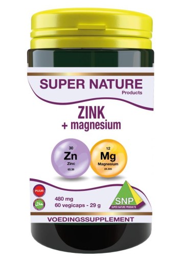 SNP Zink + magnesium puur (60 Capsules)