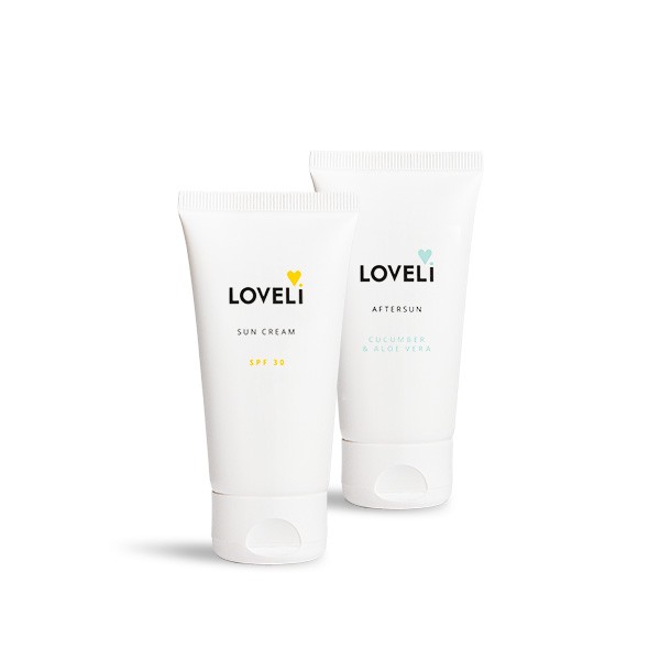 Loveli Set Sun cream SPF 30 en Aftersun travel size