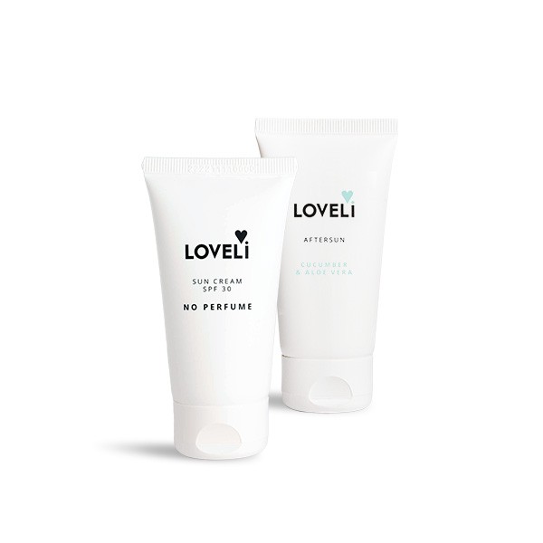 Loveli Set Sun cream SPF 30 No Perfume en Aftersun travel size
