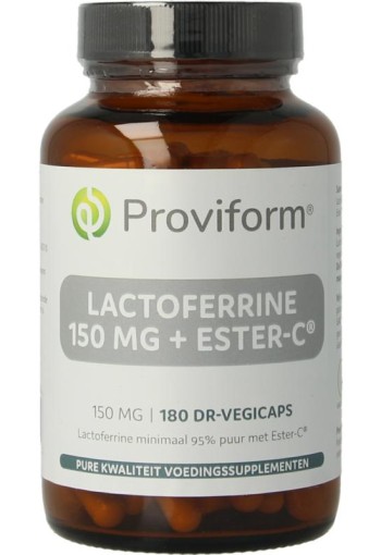 Proviform Lactoferrine puur 150mg + ester C (180 Vegetarische capsules)