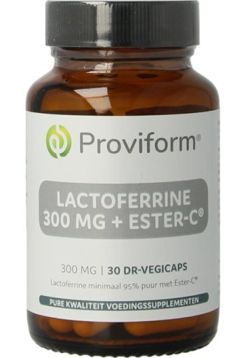Proviform Lactoferrine puur 300mg + ester C (30 Vegetarische capsules)
