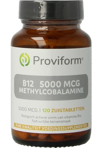 Proviform Vitamine B12 5000mcg methylcobalamine (120 Zuigtabletten)