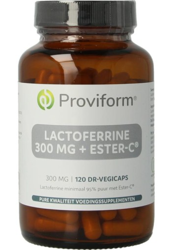 Proviform Lactoferrine puur 300mg + ester C (120 Vegetarische capsules)