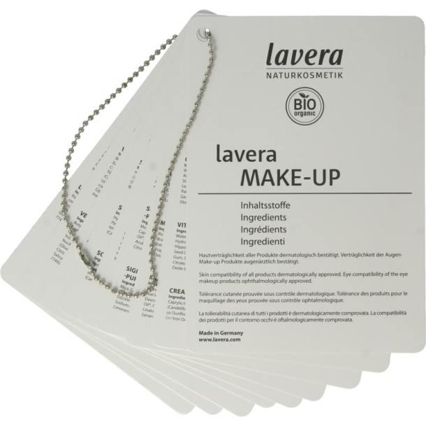 Lavera Colour cosmetics INCI boekje 2024 (1 Stuks)
